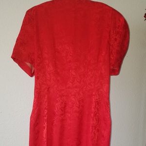 Red Silk Dress